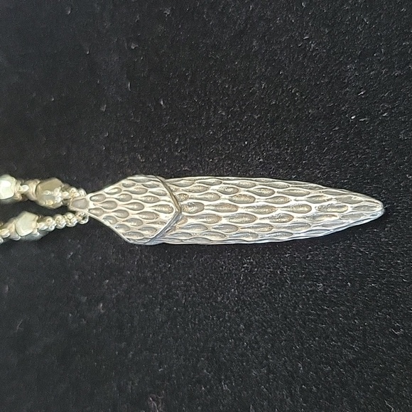 John Hardy Naga Silver Pendant & Pyrite Necklace - Picture 5 of 12
